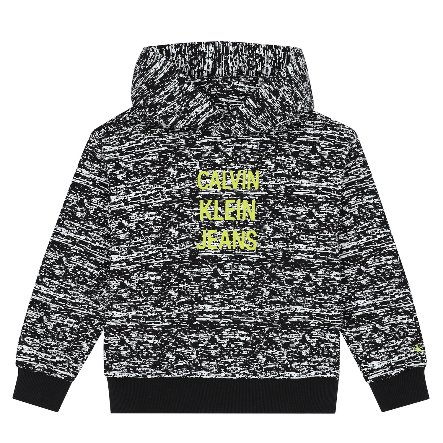 توب هودي بالشعار باللون الأبيض والأسود للأولاد, 1, hi-res image number null