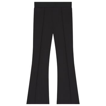 Girls Black Logo Leggings