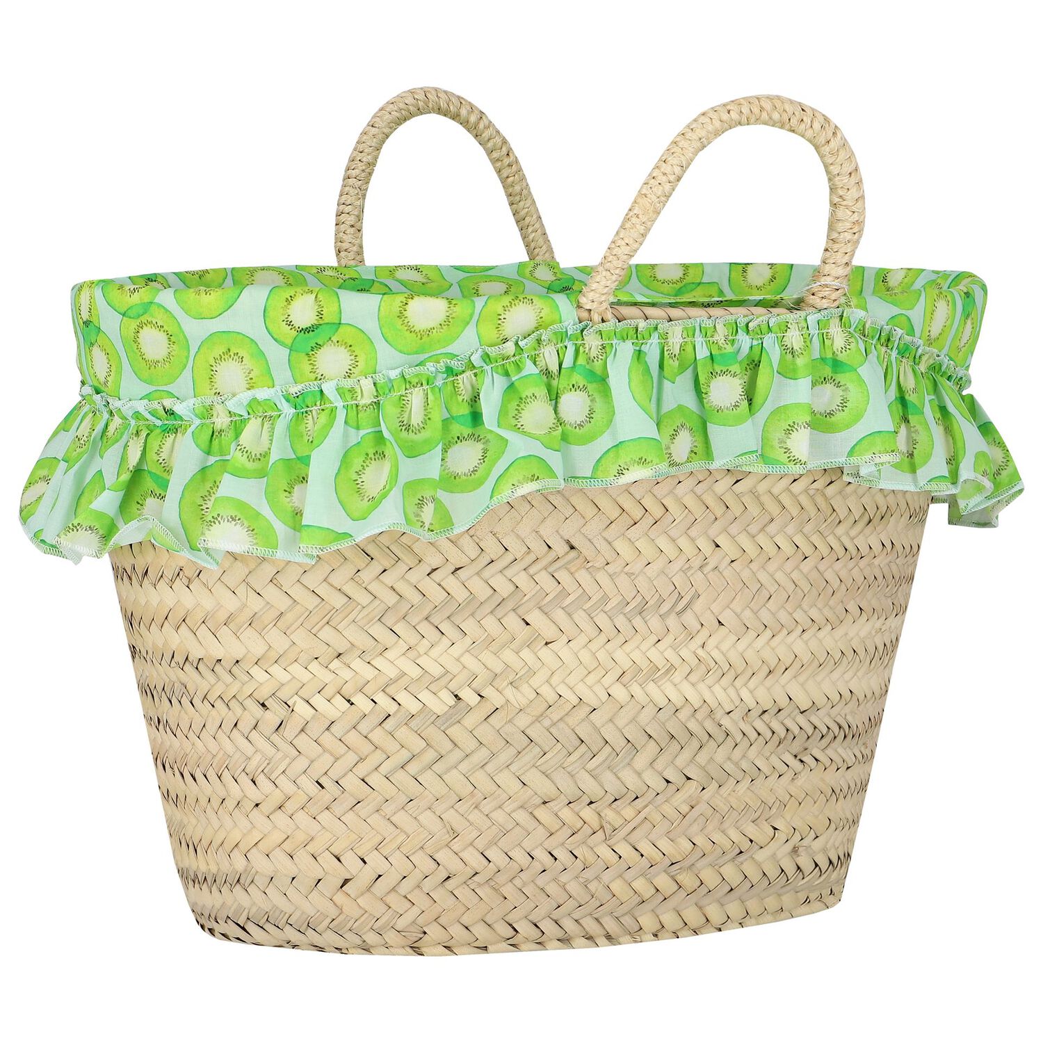 حقيبة بنات للشاطئ بطبعة باللون البيج, 1, hi-res image number null