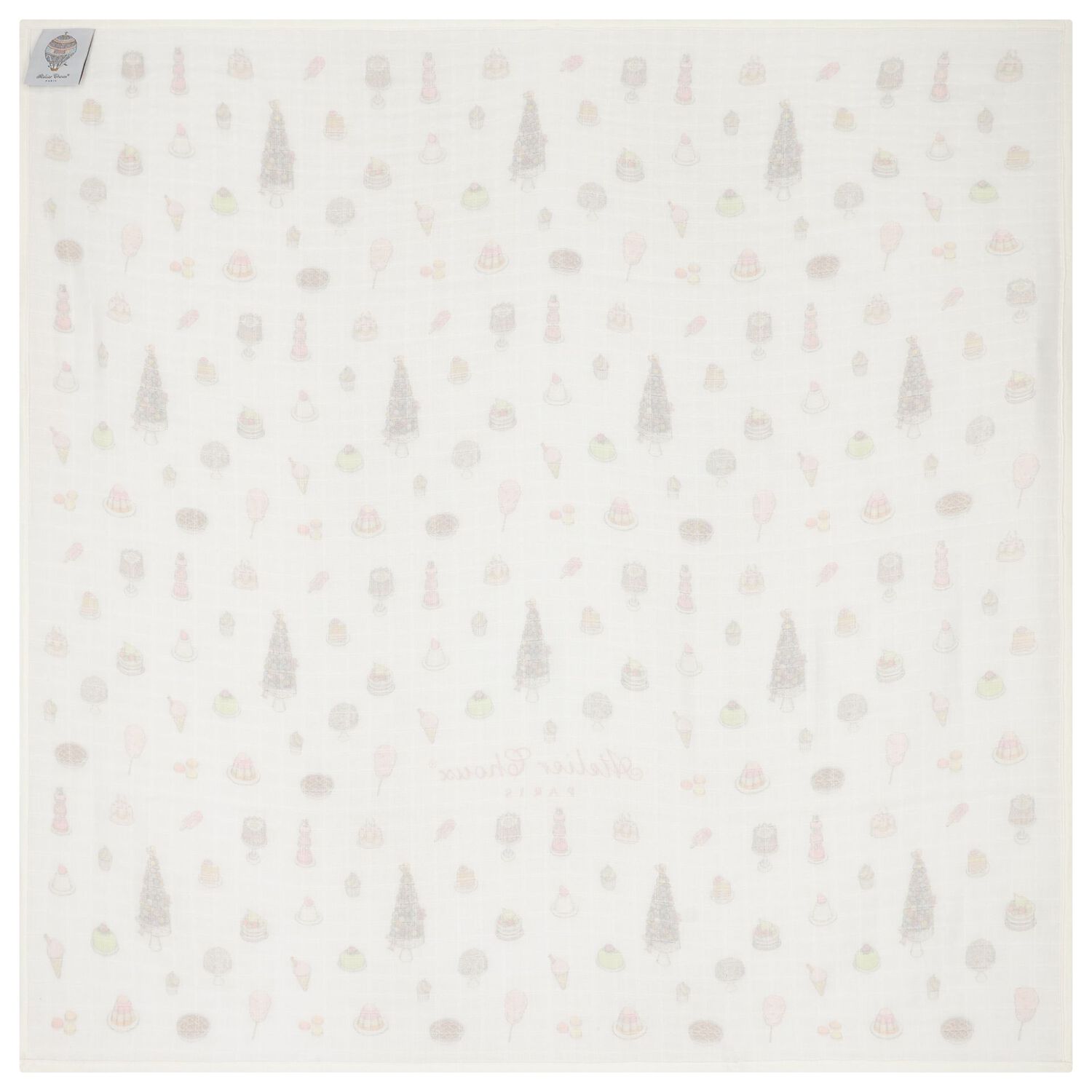 بطانية قماط سويتي باي باللون العاجي للبنات, 1, hi-res image number null