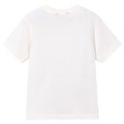 Boys Ivory Football T-Shirt, 2, hi-res