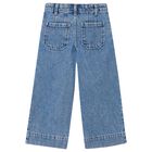 بنطلون جينز للبنات باللون الازرق , 1, hi-res