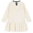 Girls Ivory Embellished Dress, 1, hi-res