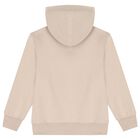 Beige Logo Hooded Top, 2, hi-res