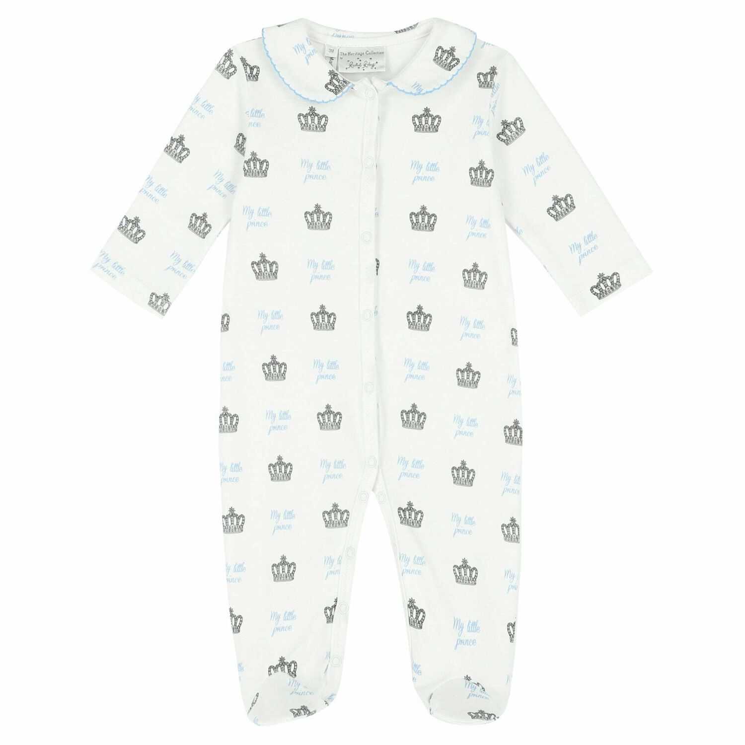 افرول اطفال باللون الابيض والازرق, 2, hi-res