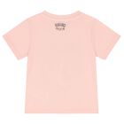 Younger Girls Pink Varsity Tiger T-Shirt, 1, hi-res
