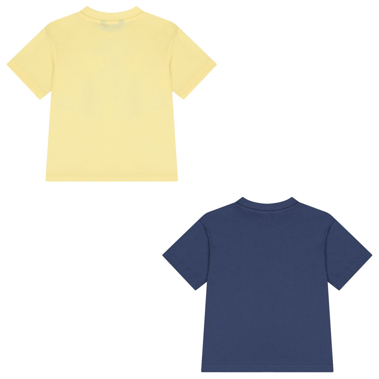 Boys Navy Blue & Yellow T-Shirts ( 2 Pack ), 1, hi-res