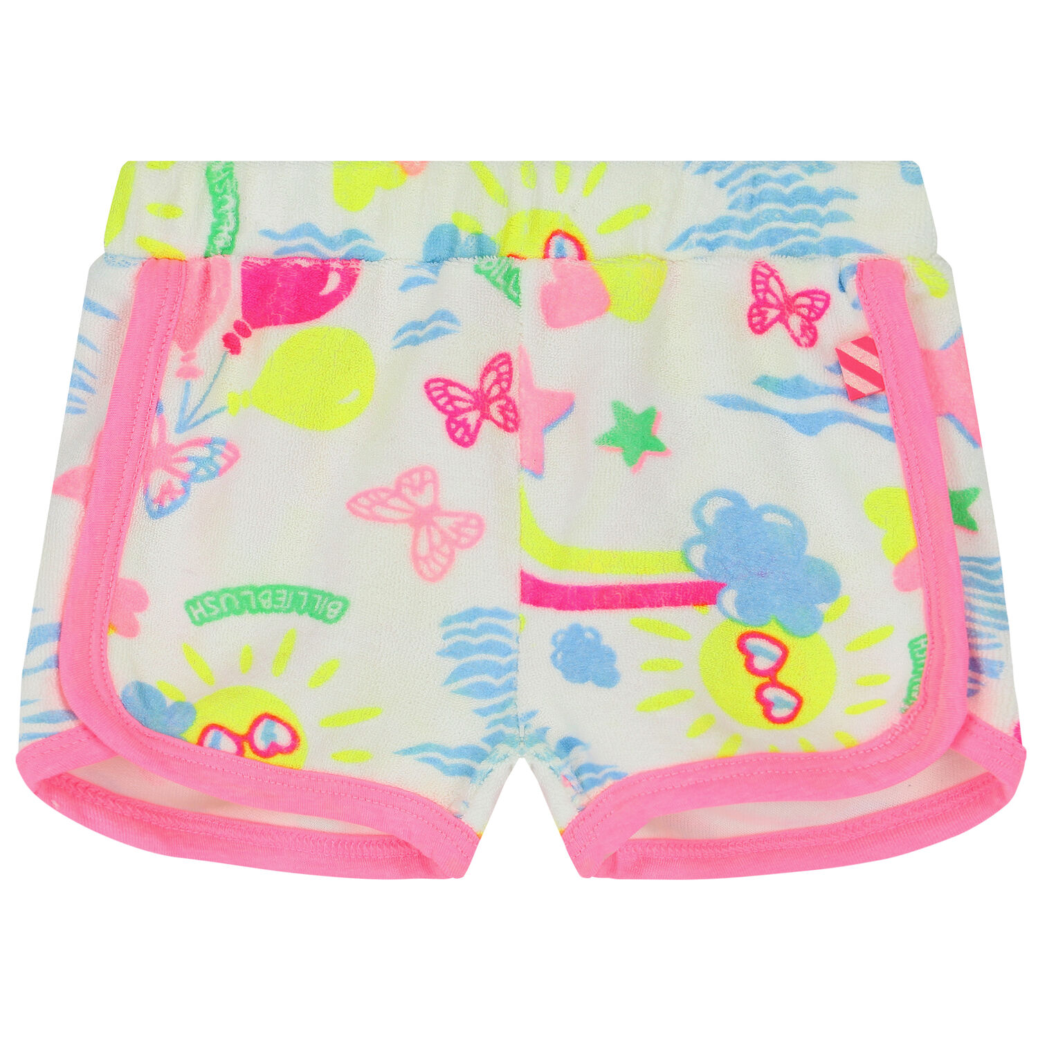 Younger Girls White Shorts, 1, hi-res