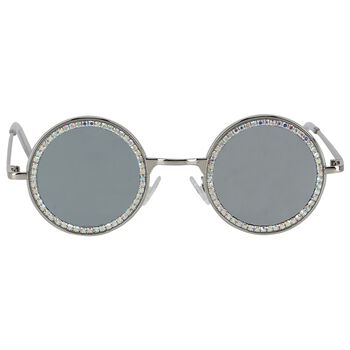 نظارة بنات شمسية باللون الفضي
