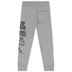 Boys Grey Montage Logo Jogger, 1, hi-res