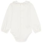 طقم تنورة بنات باللون العاجي والوردي, 1, hi-res