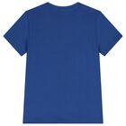 Boys Blue Teddy Bear Logo T-Shirt, 1, hi-res