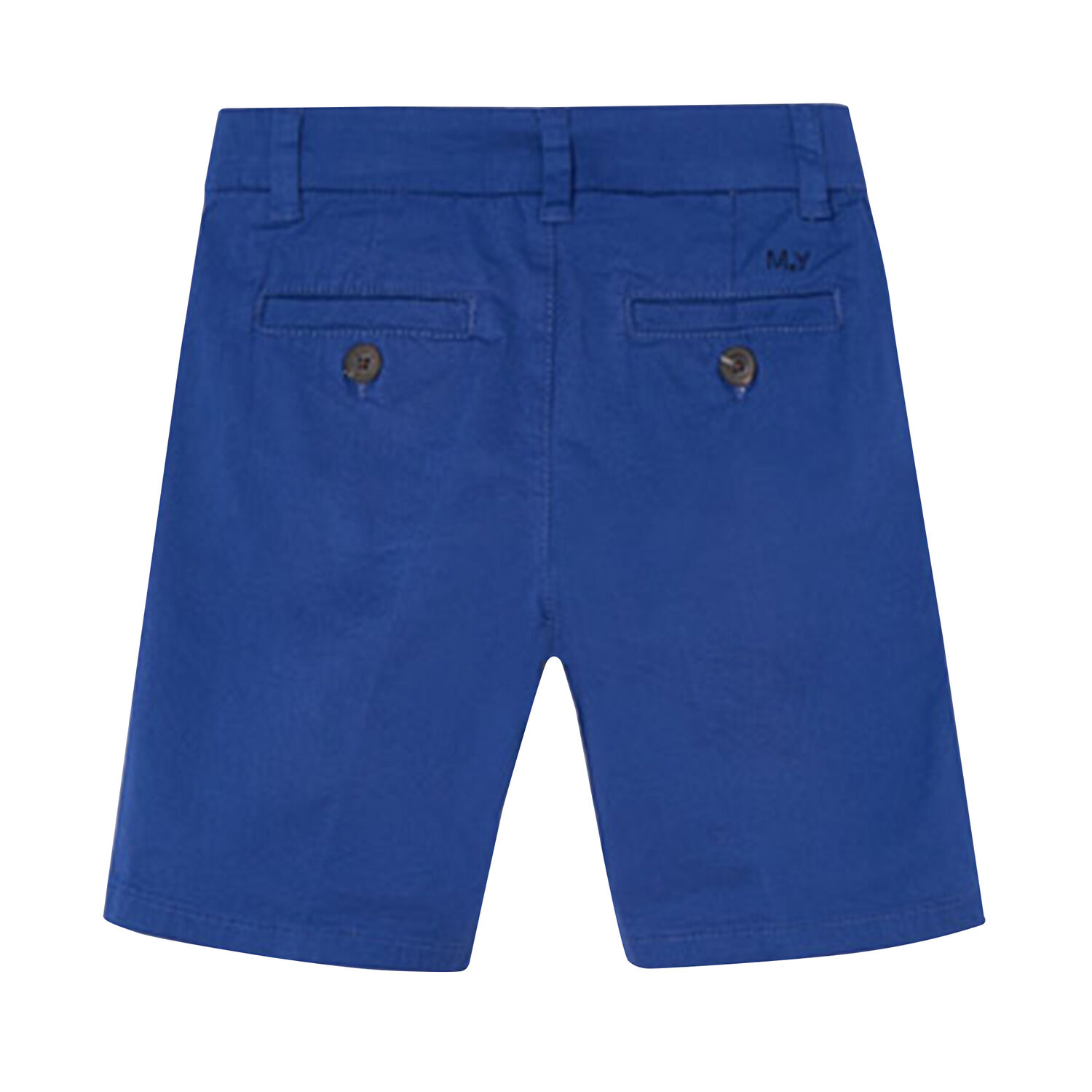 Boys Blue Twill Shorts, 2, hi-res
