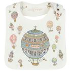 White Hot Air Balloons Baby Carré Swaddle & Bib Gift Set, 1, hi-res