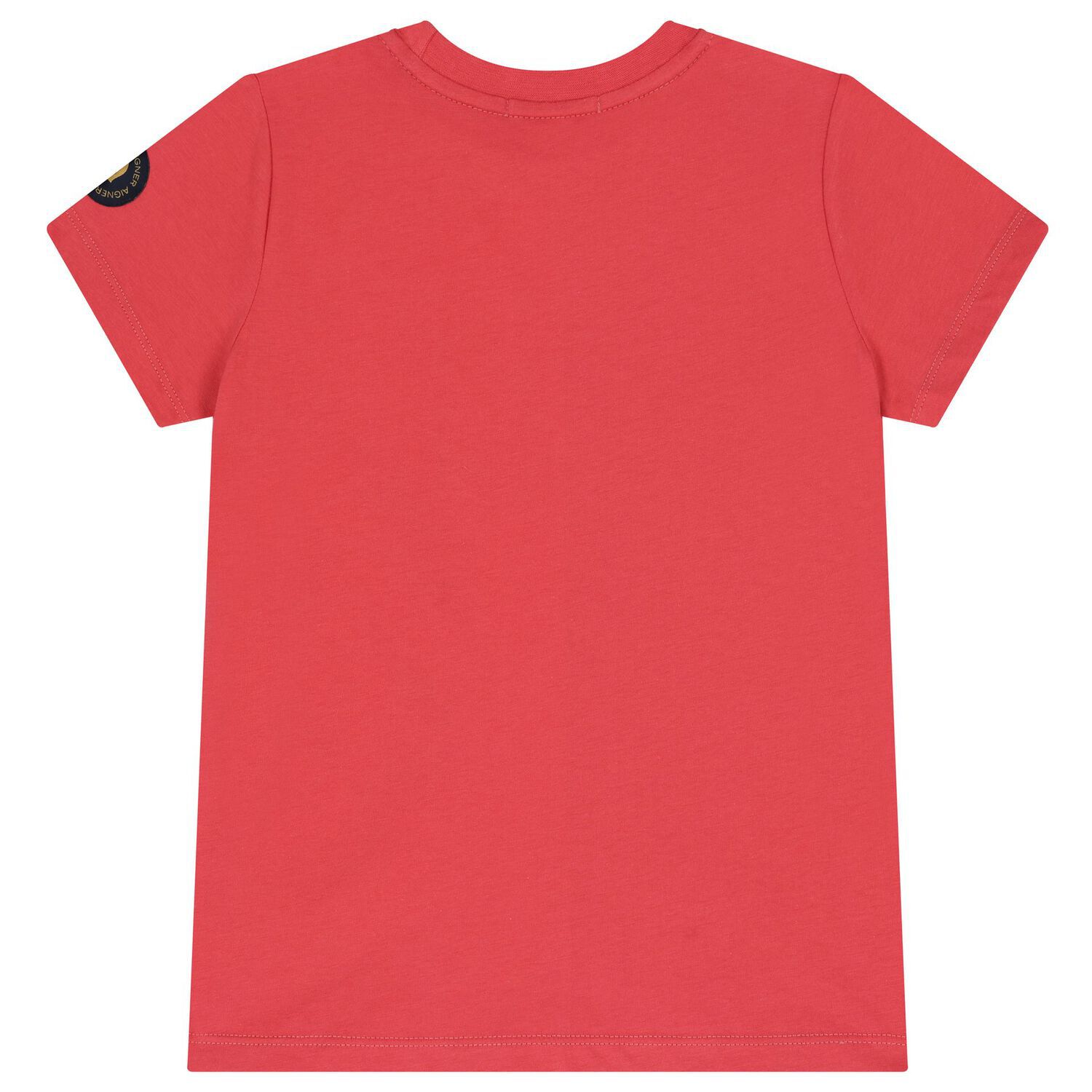 تي شيرت للأولاد بشعار باللون  أحمر وأبيض, 3, hi-res