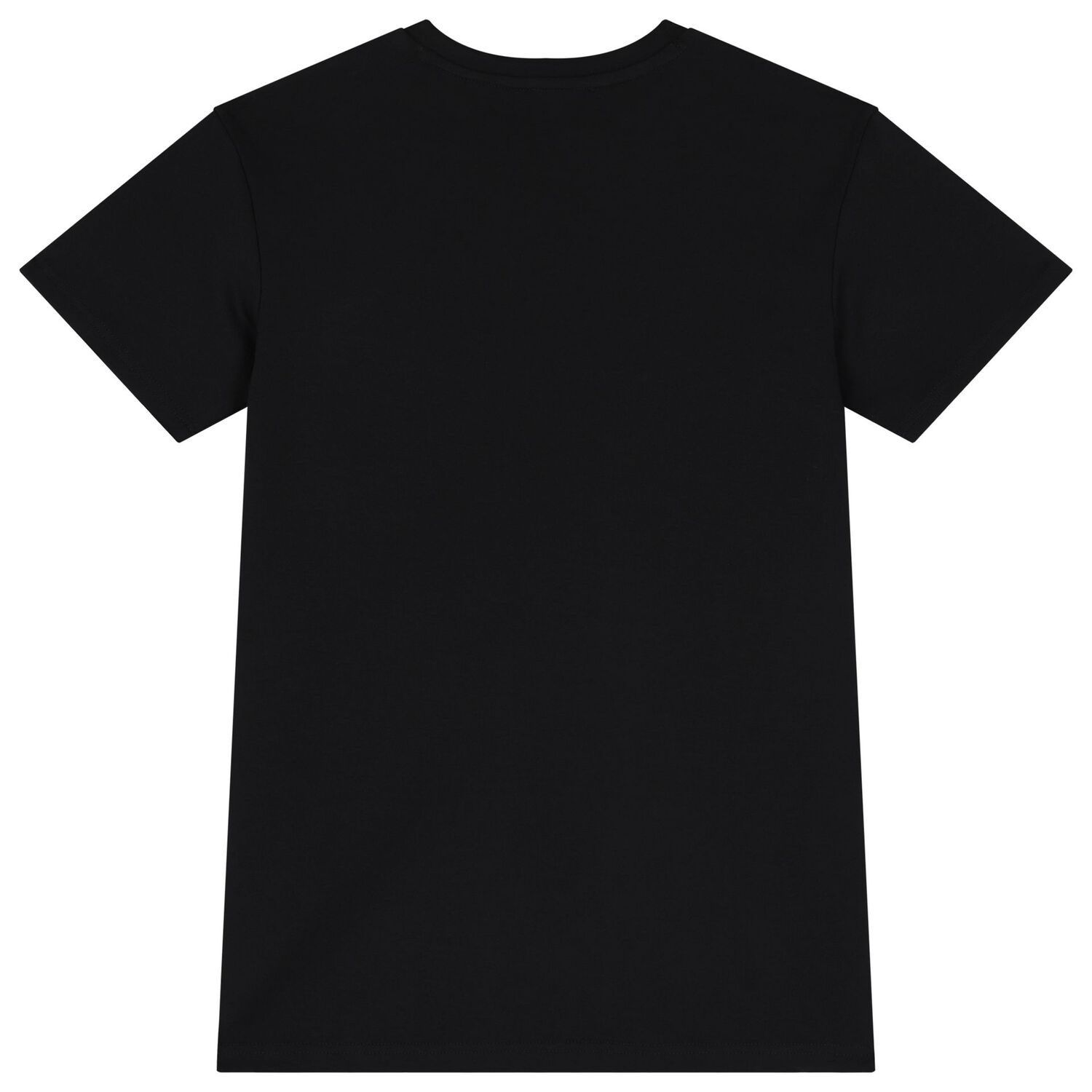 فستان بنات بالشعار باللون الأسود والذهبي, 1, hi-res image number null