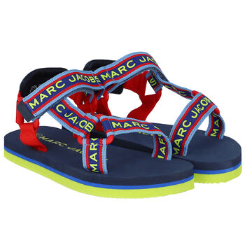 Multi-Coloured Logo Sandals