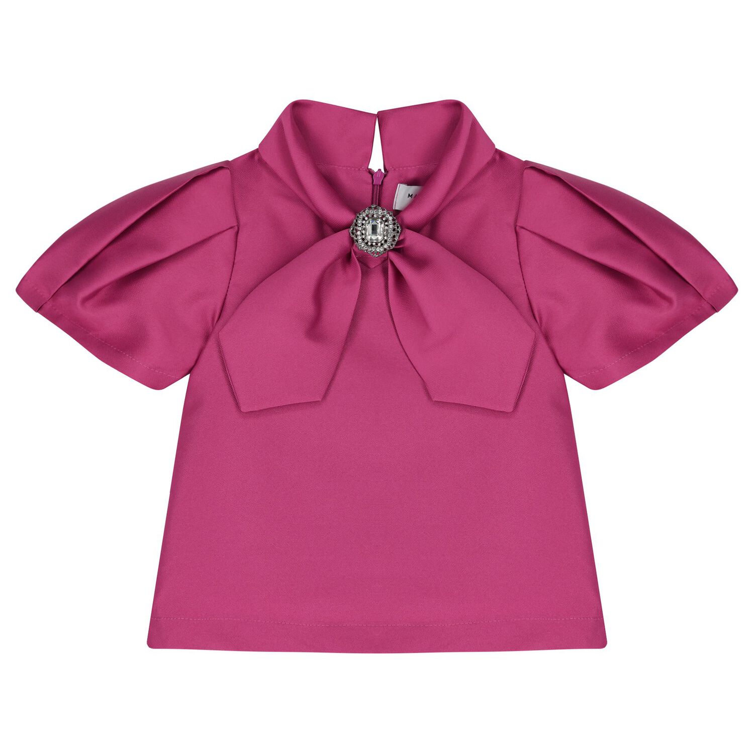 طقم تنورة بنات ستان باللون البنفسجى و الوردى, 1, hi-res