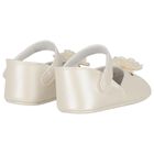 Baby Girls Ivory Flower Pre Walker Shoes, 2, hi-res