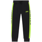 Boys Grey & Black Graphic Tracksuit, 1, hi-res