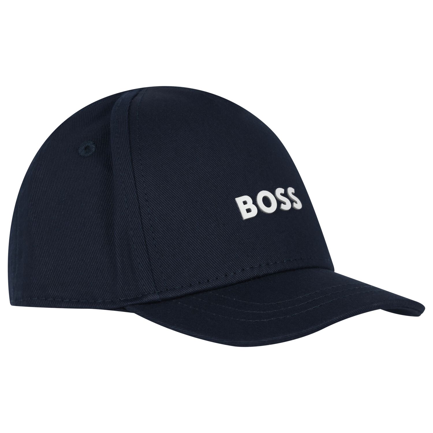 Boys Navy Blue Logo Cap, 2, hi-res image number null