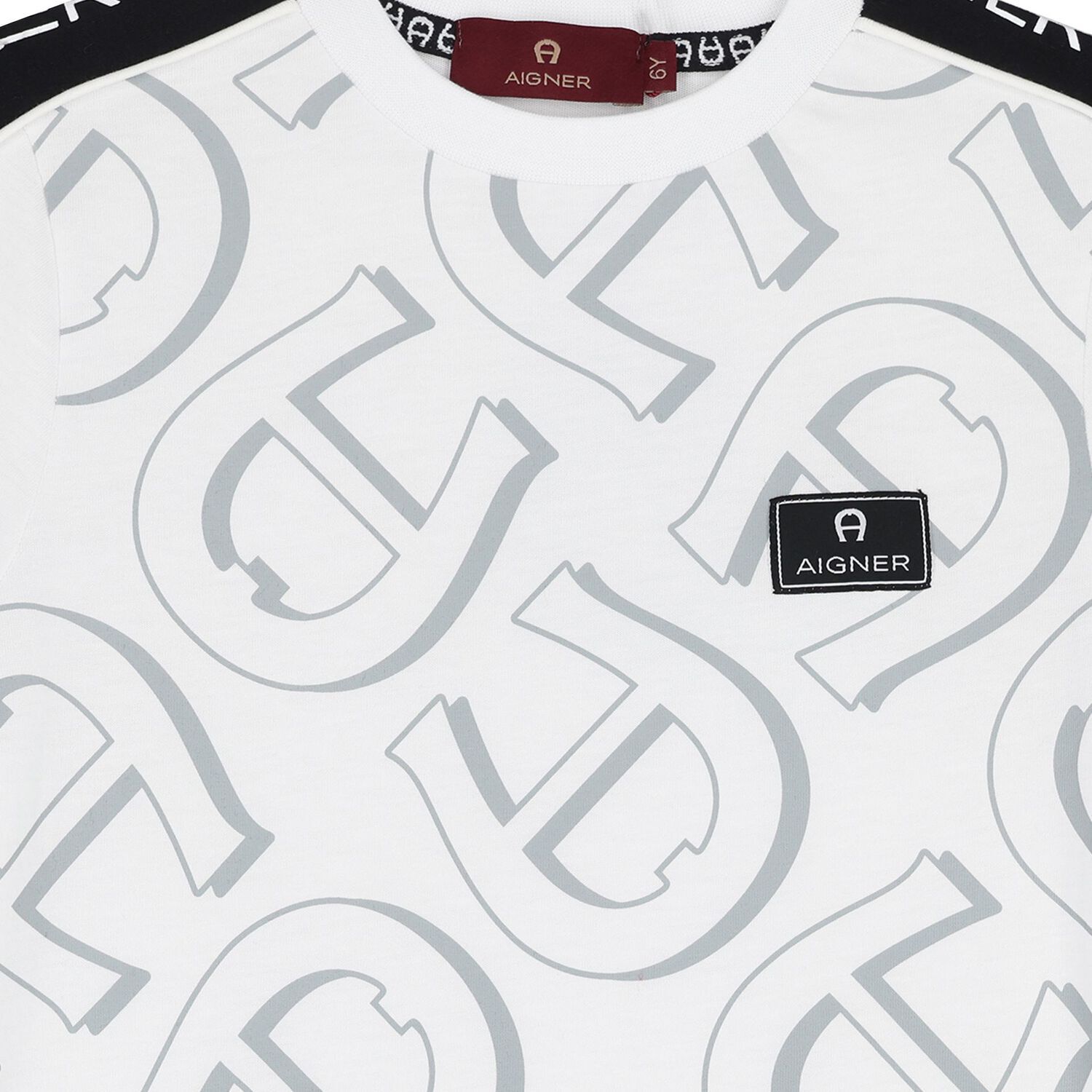 Boys White Logo T-Shirt, 1, hi-res