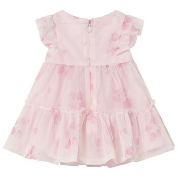 Baby Girls Pink Floral Tulle Dress