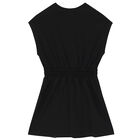 Girls Black Logo Dress, 2, hi-res