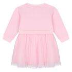 Baby Girls Pink Logo Tulle Dress Set, 1, hi-res