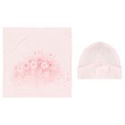 Baby Girls Pink Floral Blanket Set, 1, hi-res