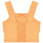 Girls Orange & Ivory Fruit Shorts Set, 1, hi-res