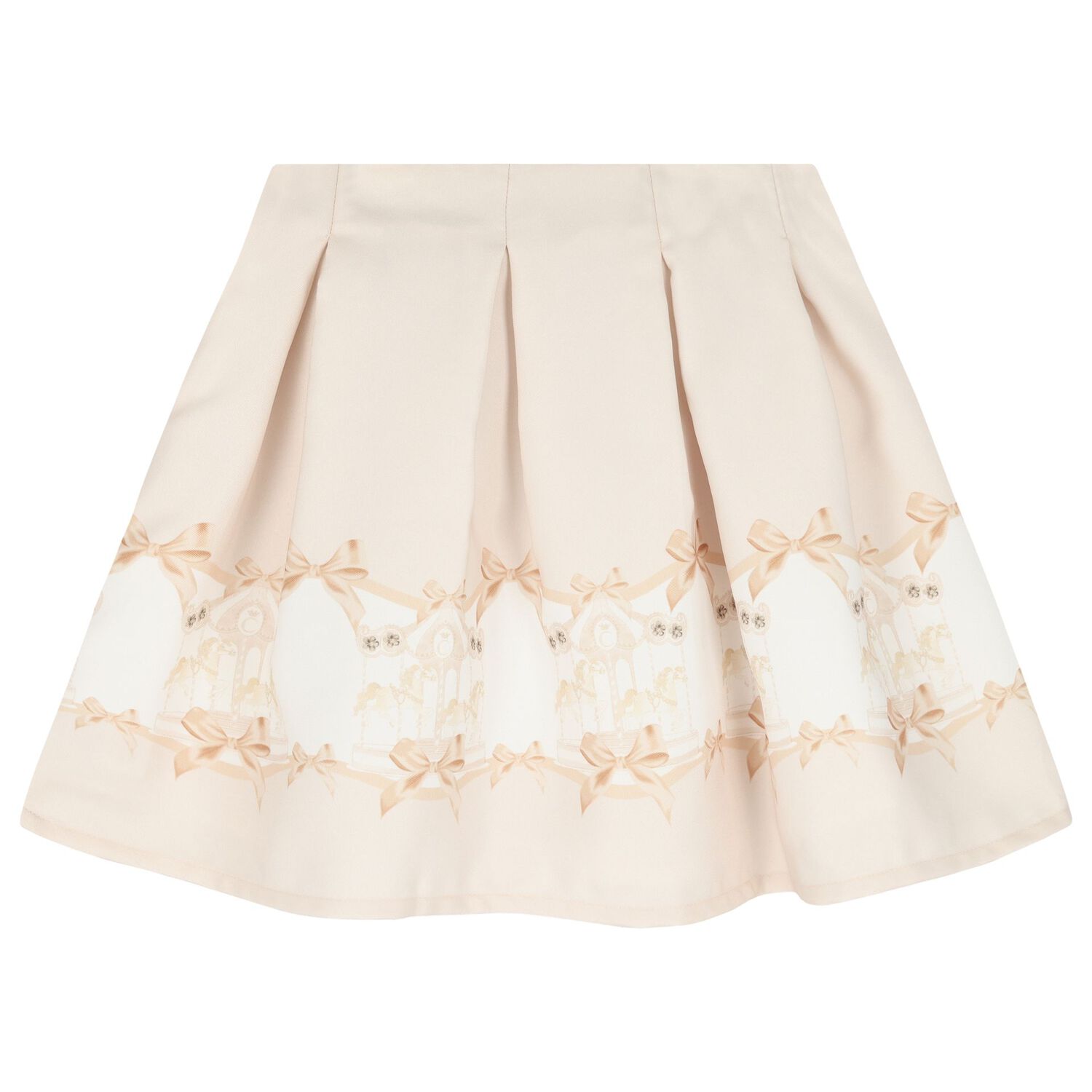 Girls Ivory Carousel Skirt Set, 2, hi-res
