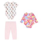Baby Girls Multi-Coloured Bodysuit Gift Set, 1, hi-res