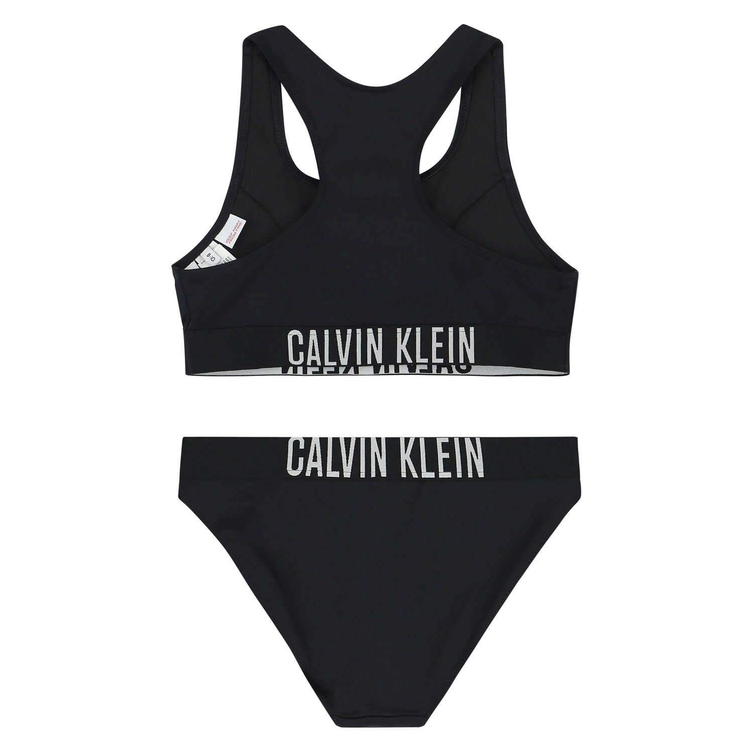 Girls Black Bralette Bikini, 1, hi-res