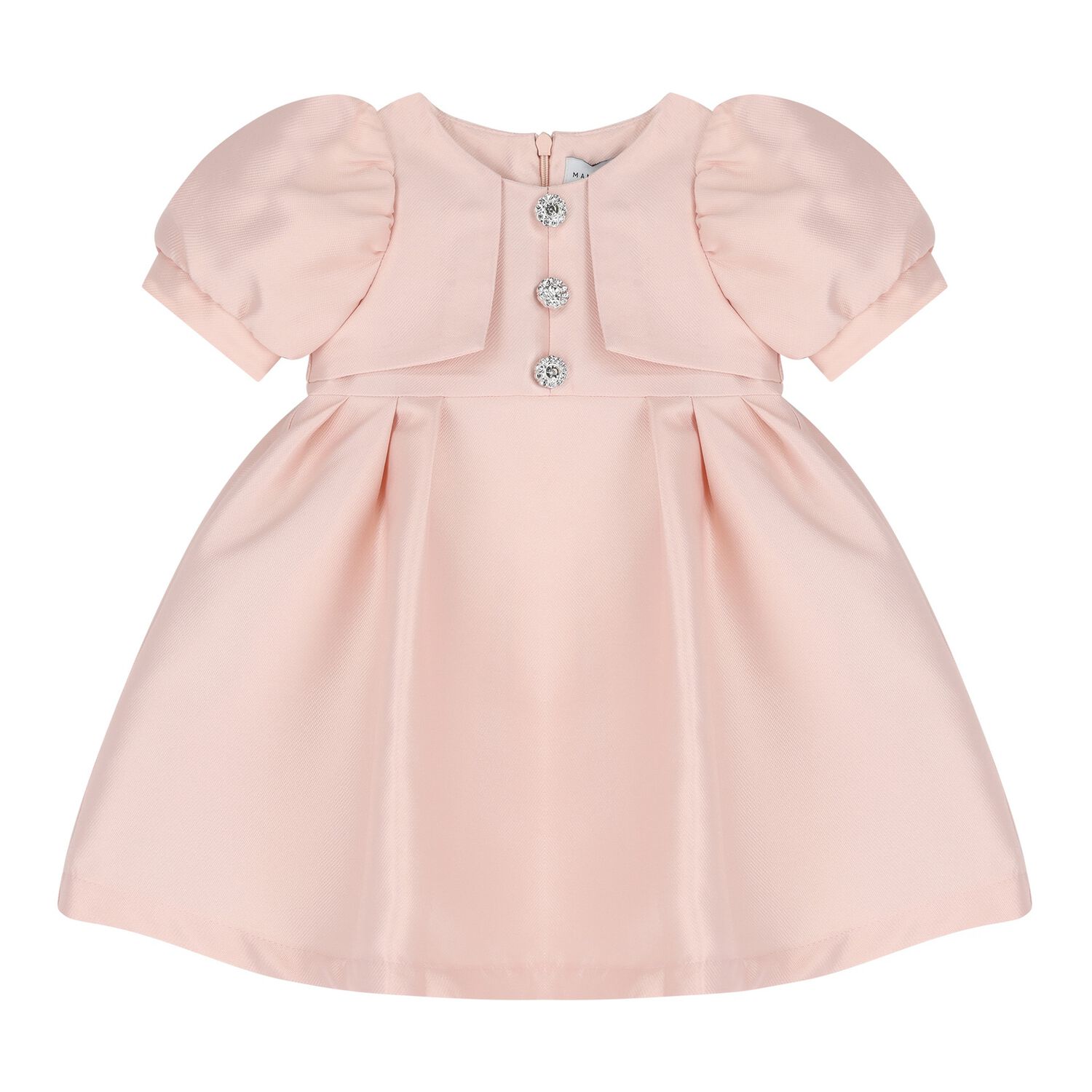 Younger Girls Pink Diamante Dress, 1, hi-res image number null