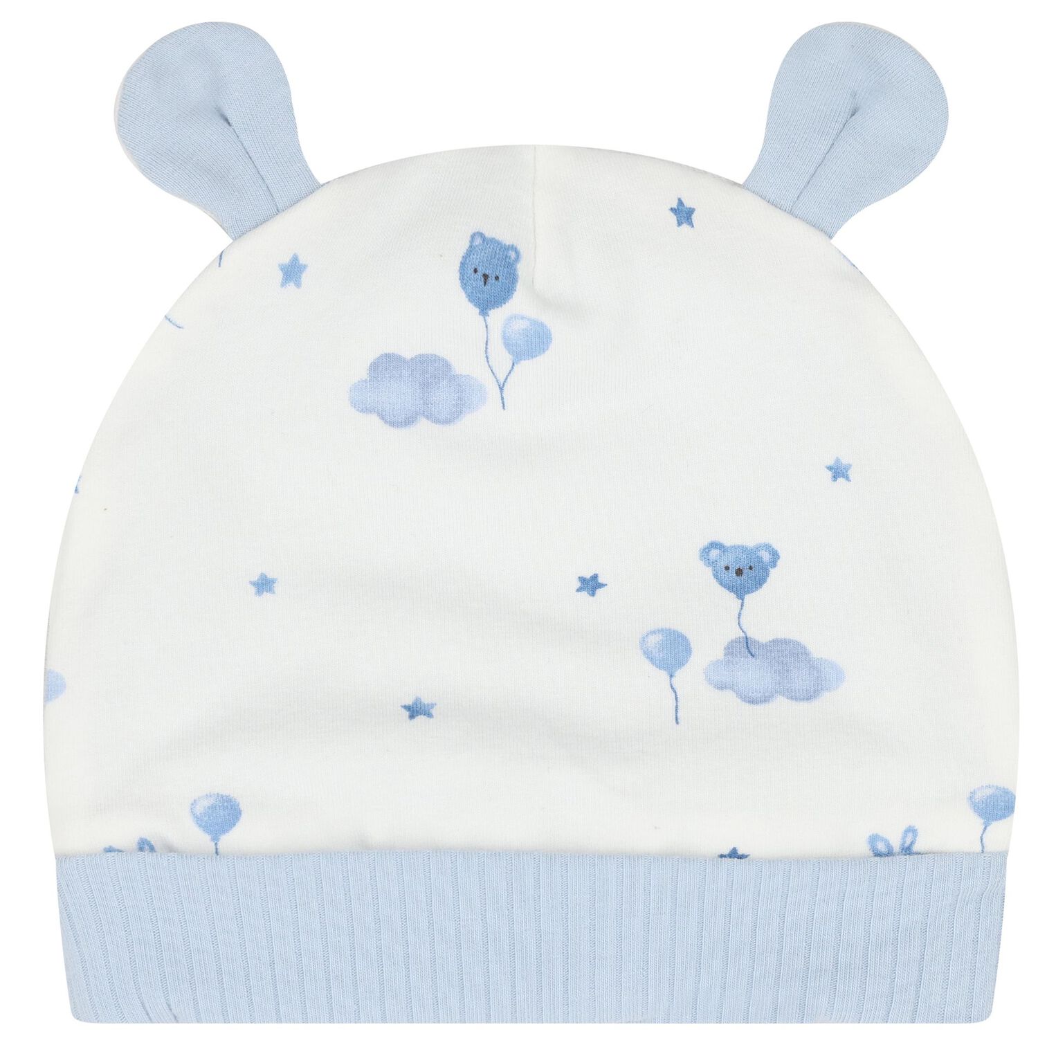 Baby Girls White & Blue Balloon Babygrow Gift Set, 2, hi-res