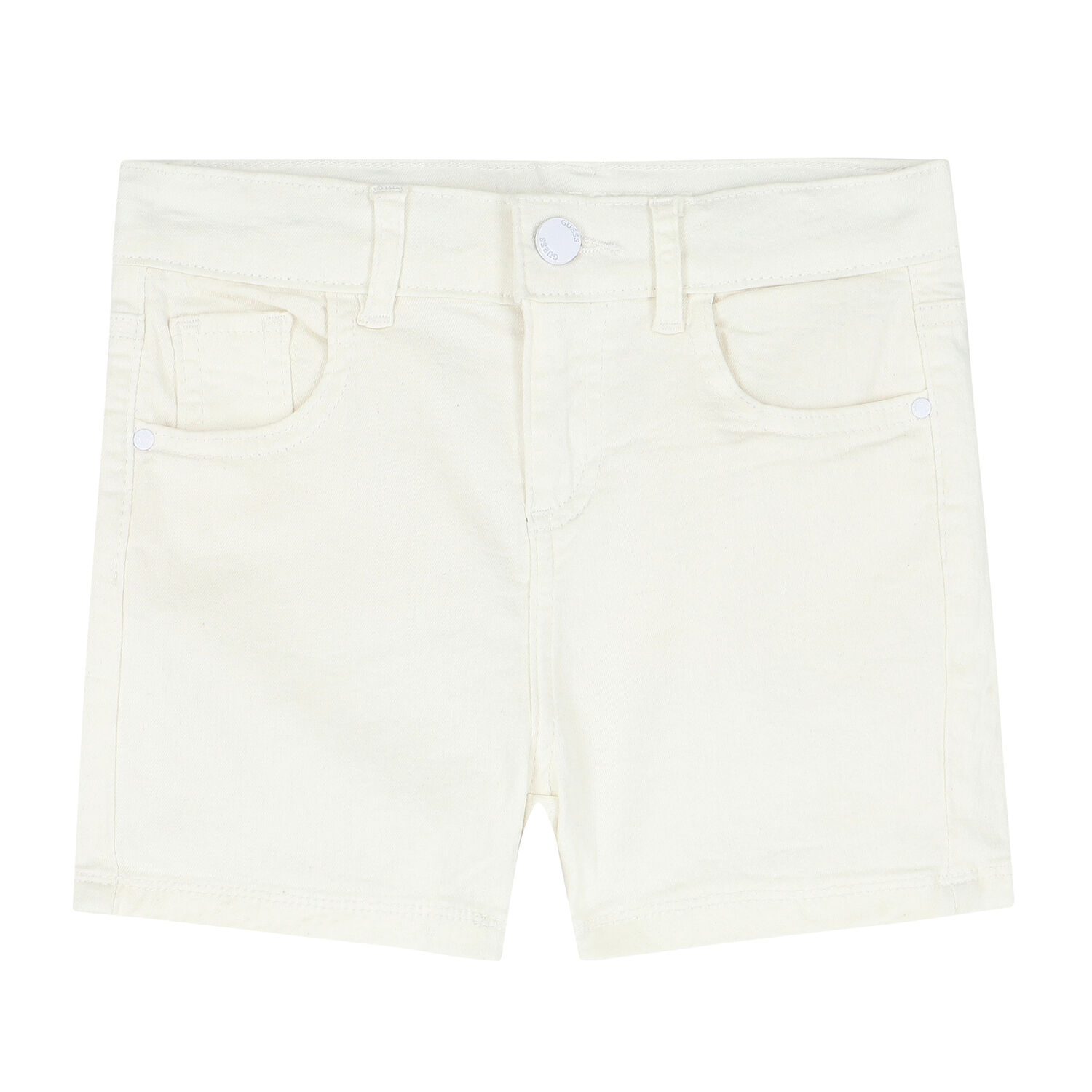 Girls White Logo Shorts, 1, hi-res image number null