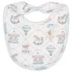 Baby Boys Blue & White Carousel & Hot Air Balloon Babygrow Set, 1, hi-res