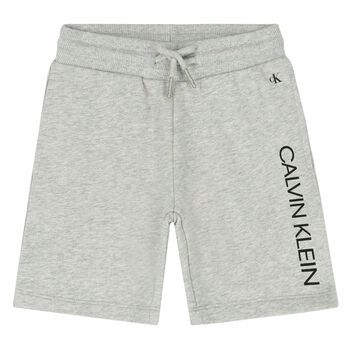 Boys Grey Logo Shorts