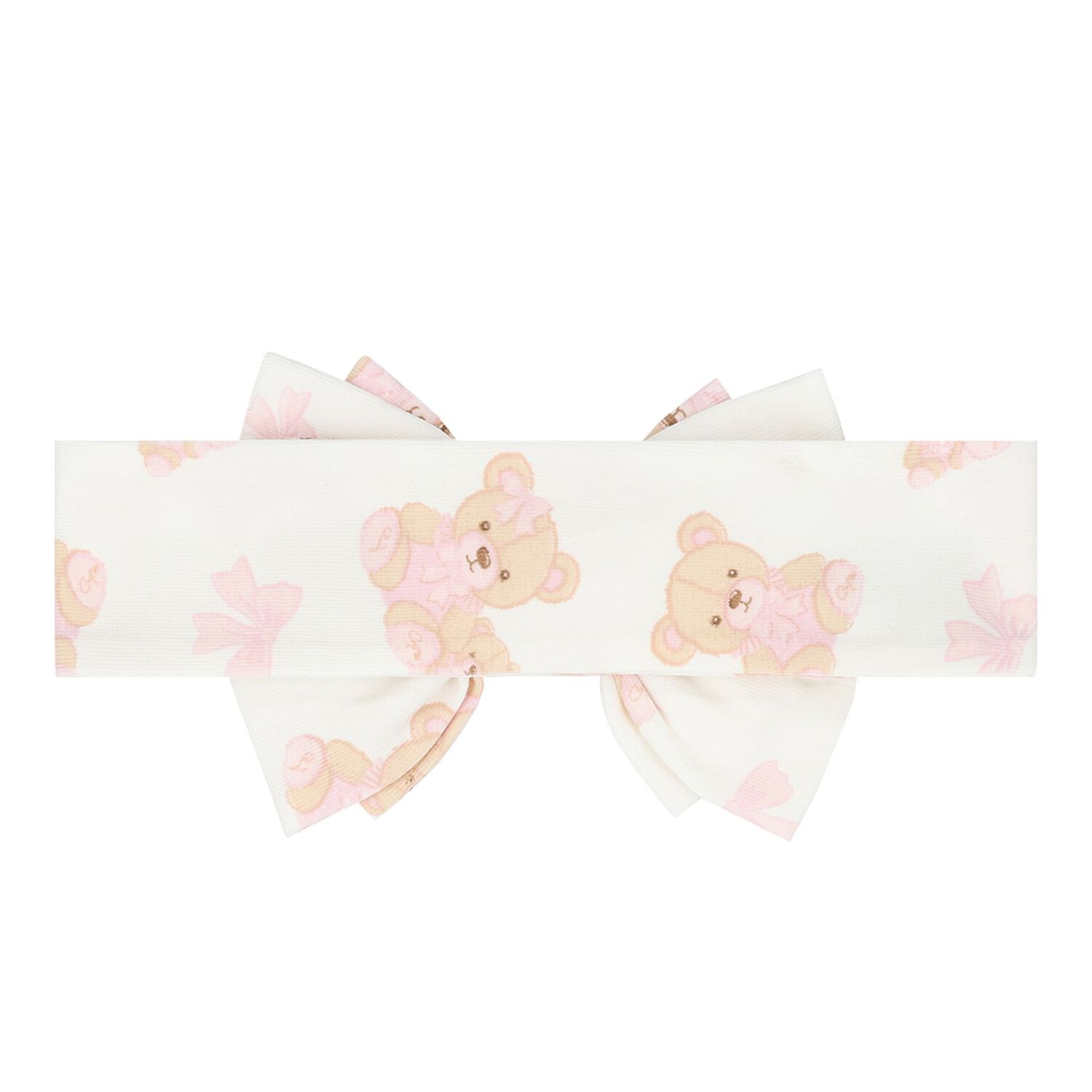 Baby Girls Ivory Teddy Bear Headband, 1, hi-res image number null