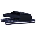 Boys Navy Blue Logo Sandals, 3, hi-res
