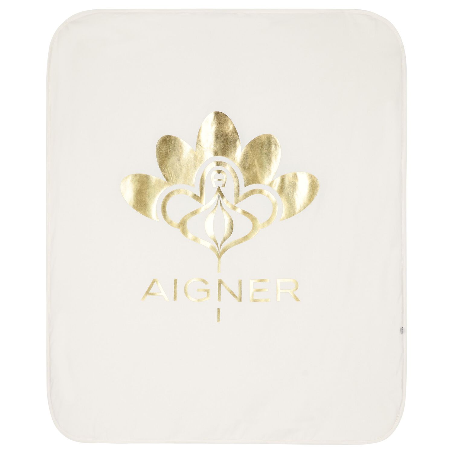 بطانية بنات بالشعار باللون العاجي والذهبي للاطفال, 1, hi-res