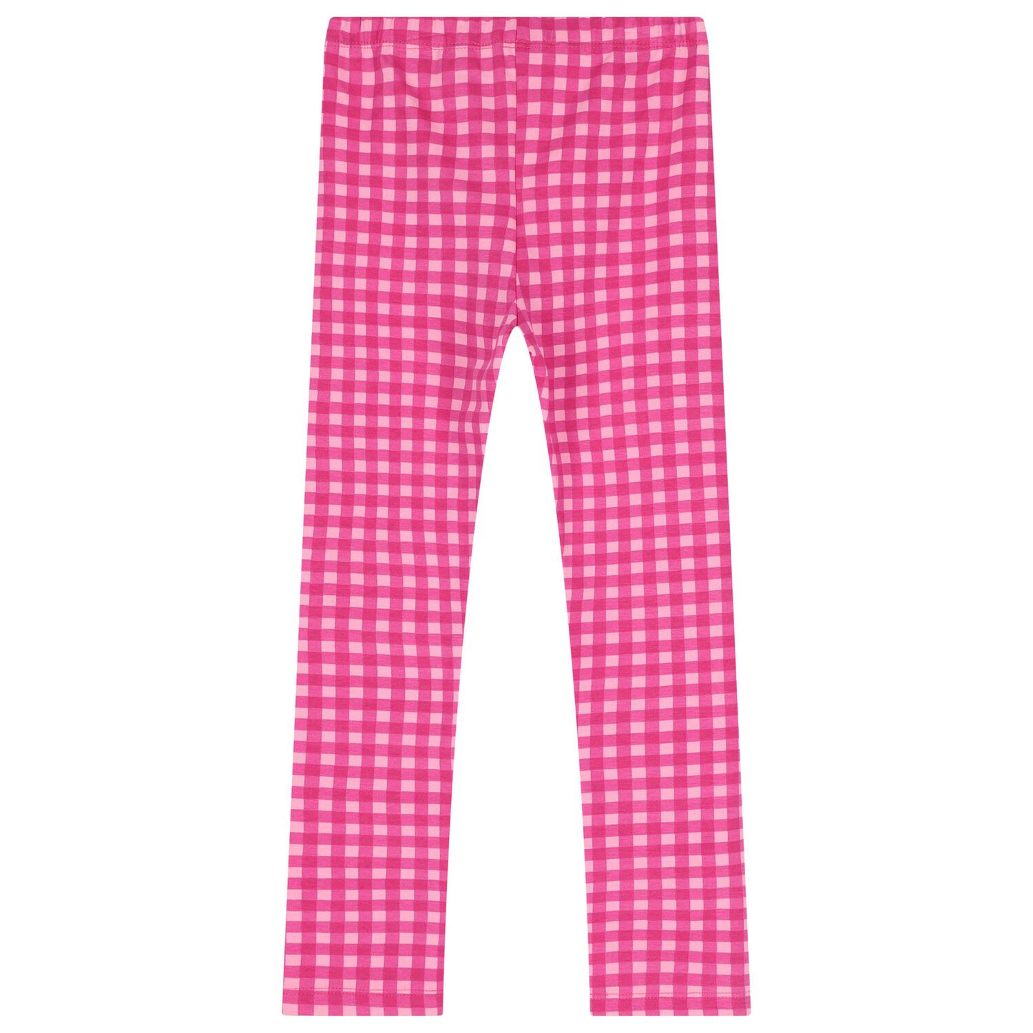 Girls Pink Gingham Leggings Set, 1, hi-res