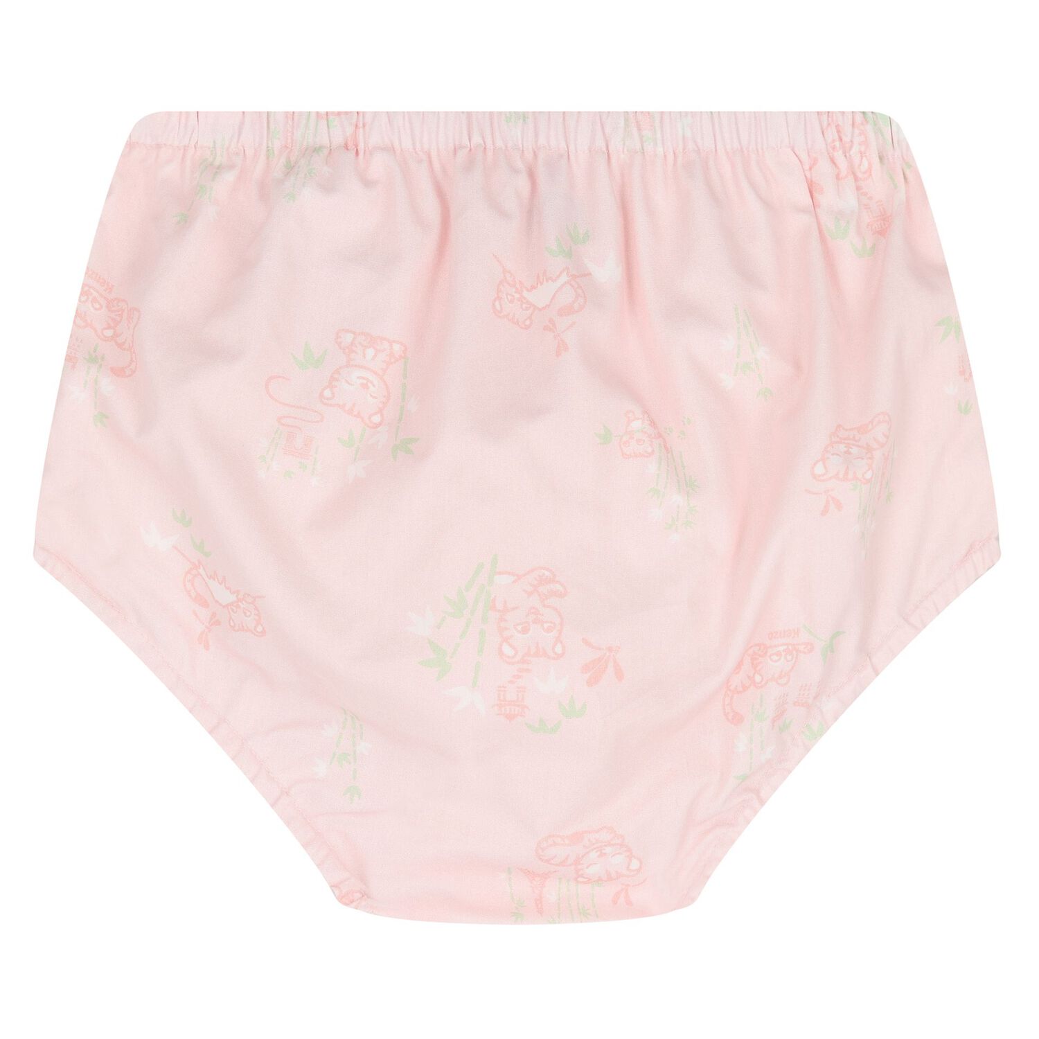 طقم فستان أطفال بطبعة نمر باللون الوردي للبنات, 1, hi-res