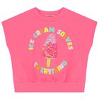 Girls Pink Sequin Top, 1, hi-res