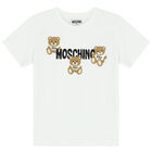 White Teddy Logo T-Shirt, 4, hi-res