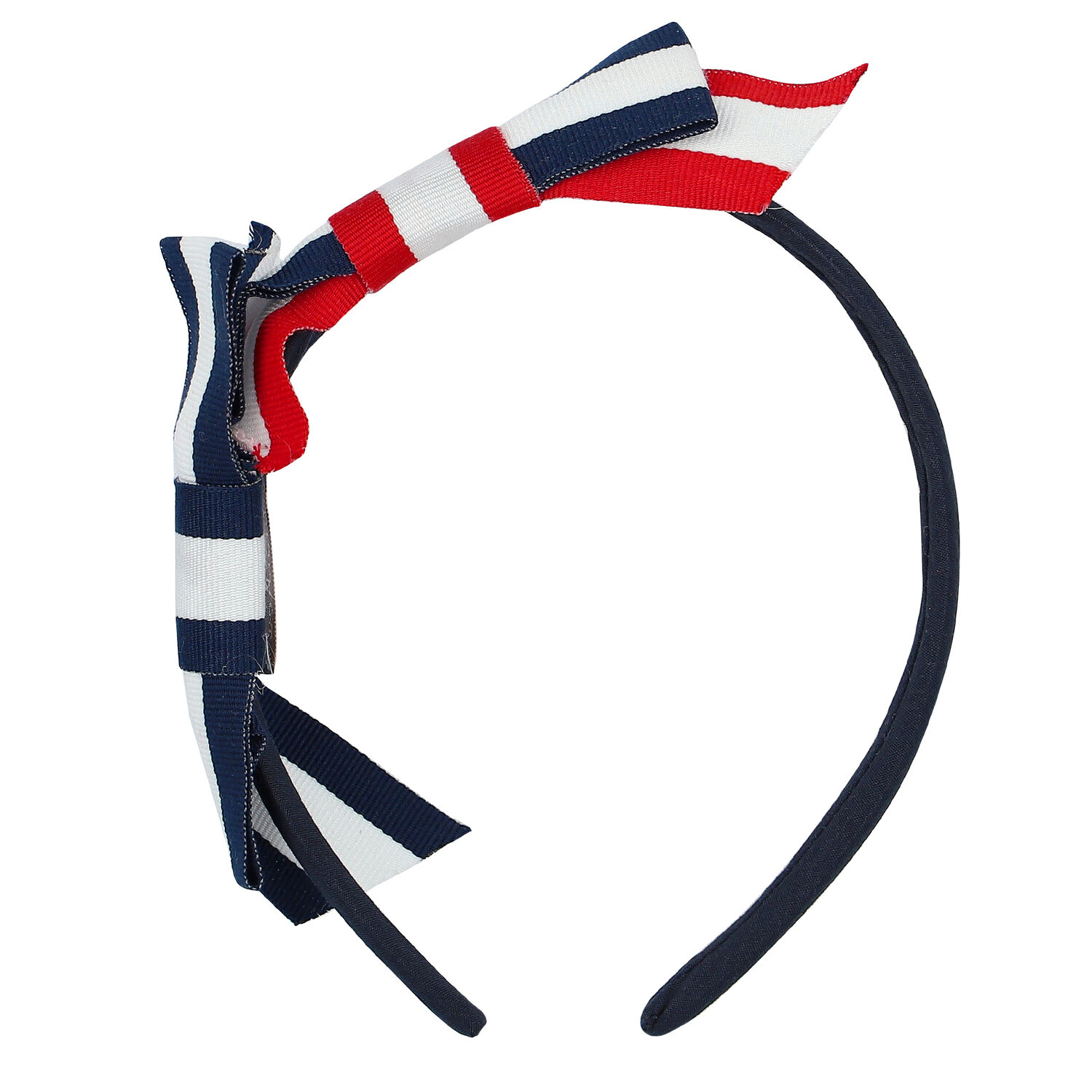 طوق شعر بنات مخطط باللون الكحلي , 1, hi-res