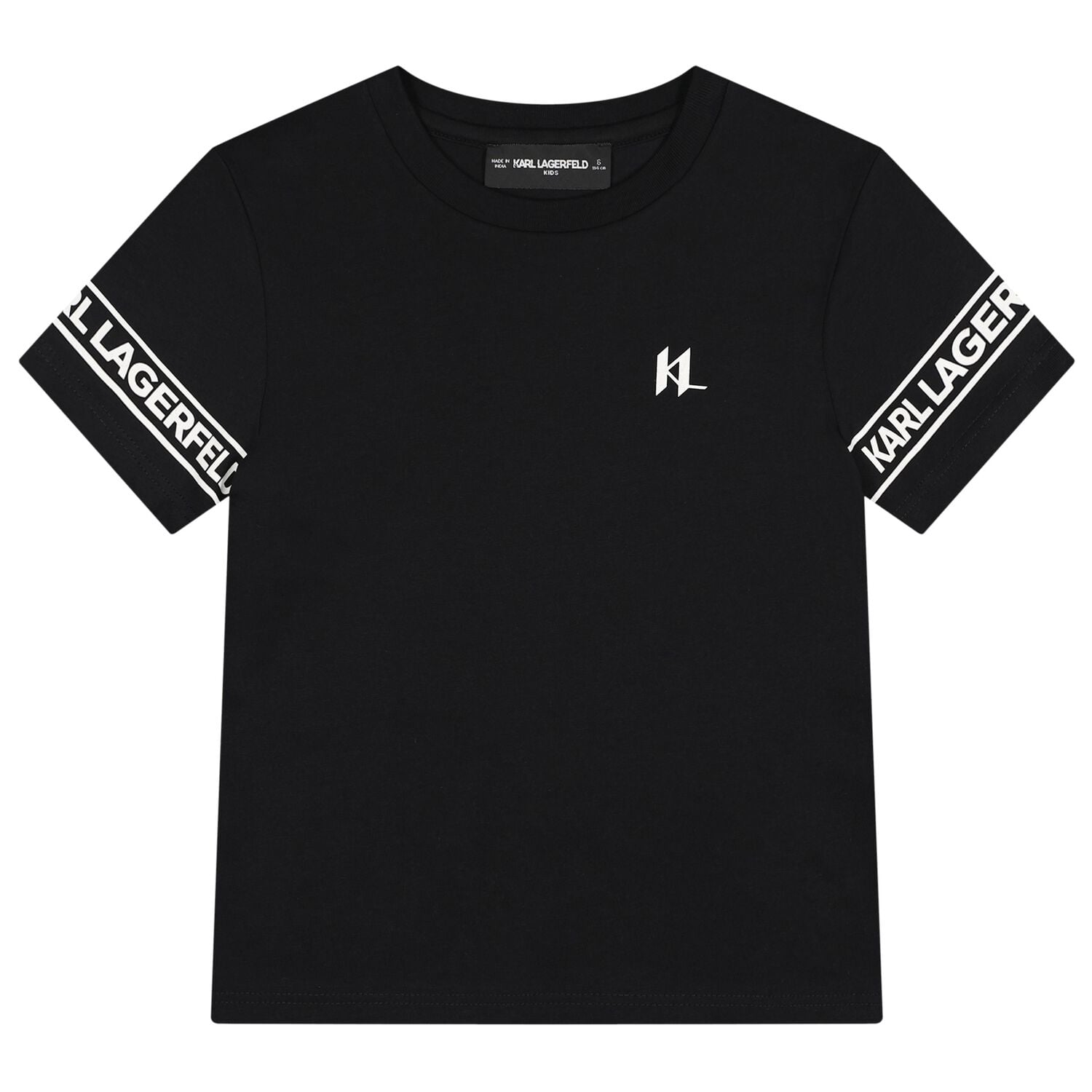 Boys Mini Me Black Logo T-Shirt, 2, hi-res