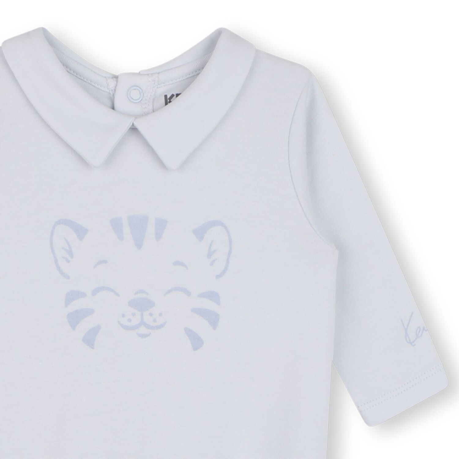 Baby Boys Blue Tiger Babygrow, 1, hi-res