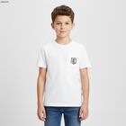 Boys White Logo T-Shirt, 1, hi-res